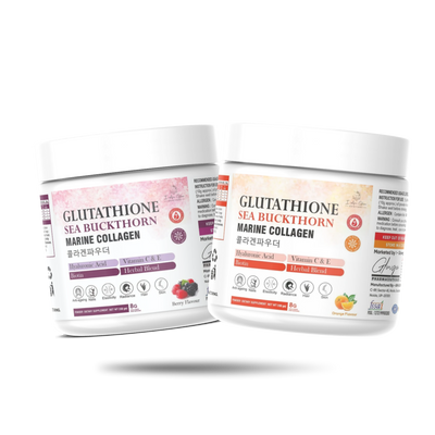 Glow Glutathione Sea Buckthorn Marine Collagen Powder Combo